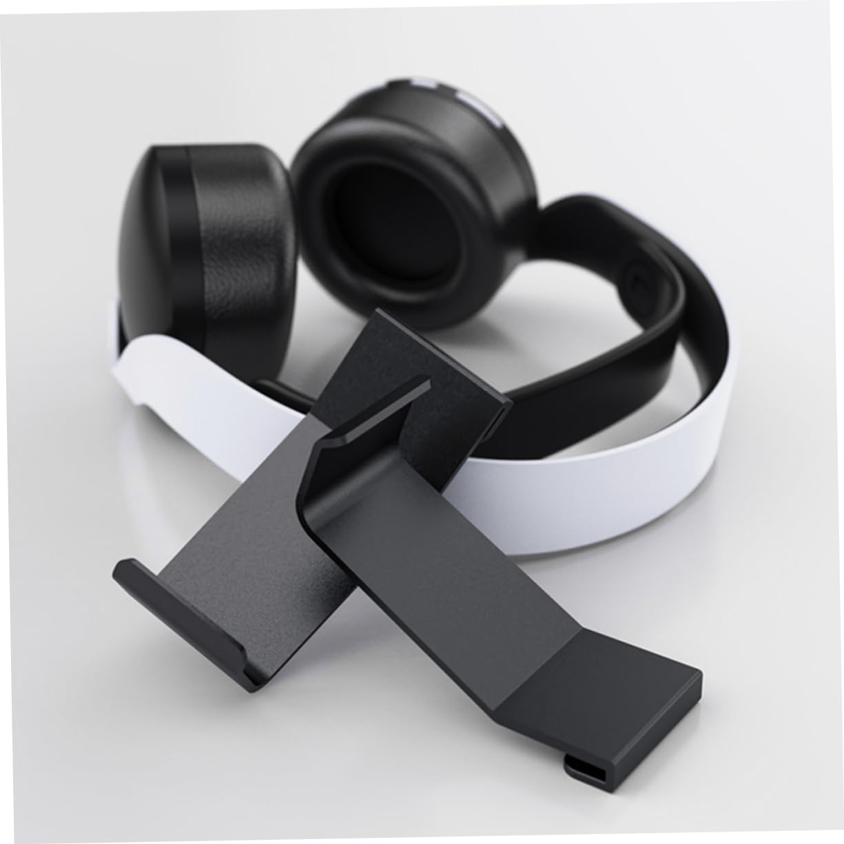 Gadpiparty 6-Pack White Wall Mount Headphone Stand Holder - ABS Headset Display Hanger & Earphone Organizer for Home, Office, Gaming Setup (Perfect for Desk, Studio & Headphone Storage)