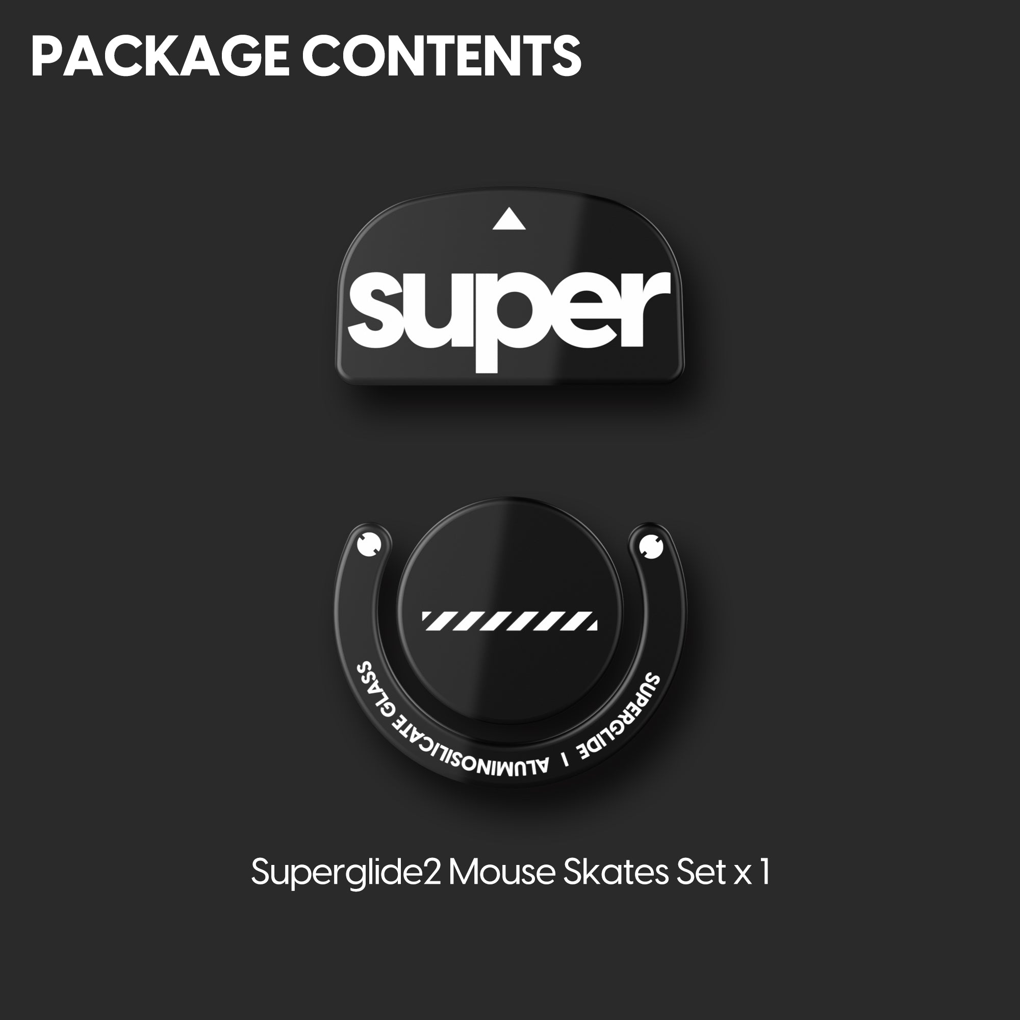 Pulsar Superglide 2 Glass Mouse Skates for Logitech G Pro X Superlight - Ultra Smooth Gaming Mouse Feet for Esports & FPS Gaming - Perfect for Competitive Gaming & Professional Use