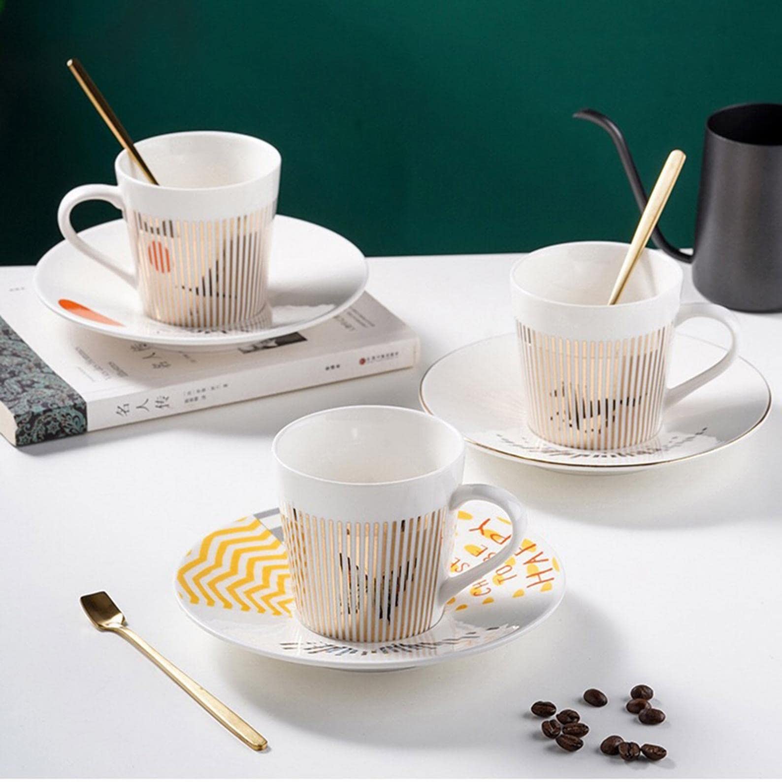 Creative Rotating Reflection Coffee Mug - Handmade Ceramic Tea Cup with Mirror Design, Unique Birthday Gift for Friends | Perfect for Home, Office & Coffee Lovers