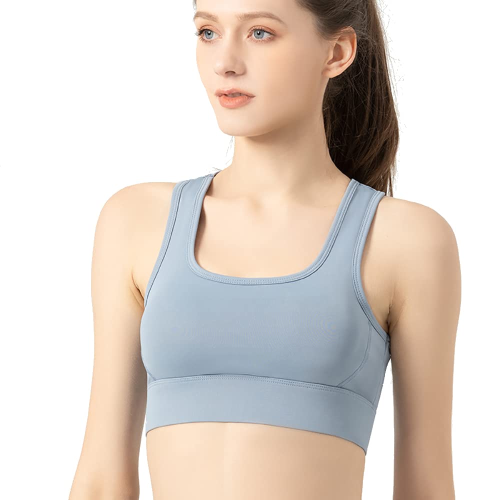 OHYOGA Women's Seamless Sports Bra - High Support Workout Crop Top for Running, Yoga & Gym - Breathable Comfortable Athletic Tank Top WJ021