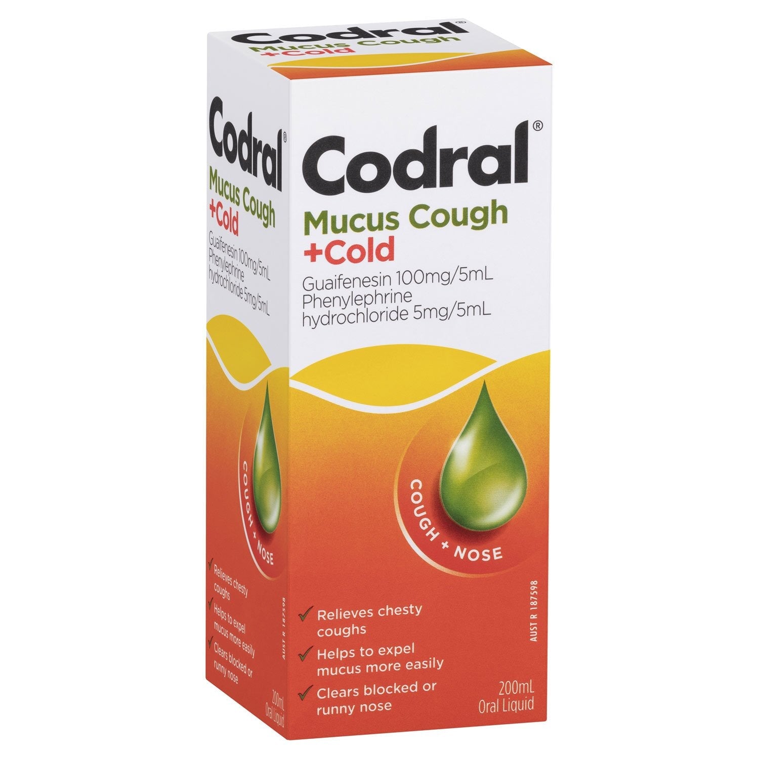 Codral Relief Mucus Cough & Cold Medicine - Fast-Acting Day & Night Formula for Chesty Coughs, Congestion & Cold Symptoms - Ideal for Work, Travel & Home Use