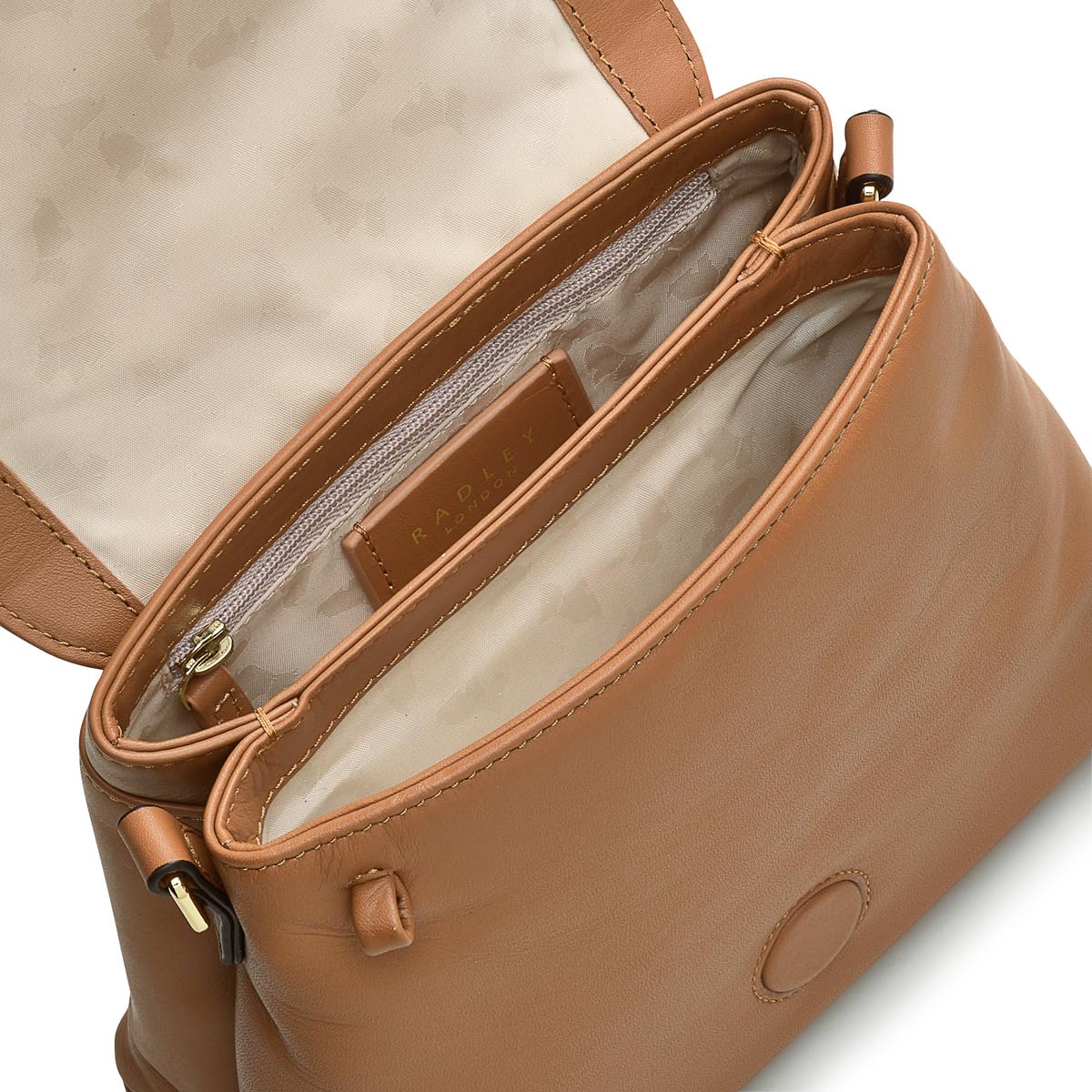 RADLEY London Purely Knoll Small Flapover Crossbody Bag for Women - Stylish Leather Shoulder Purse for Everyday Use, Travel & Shopping