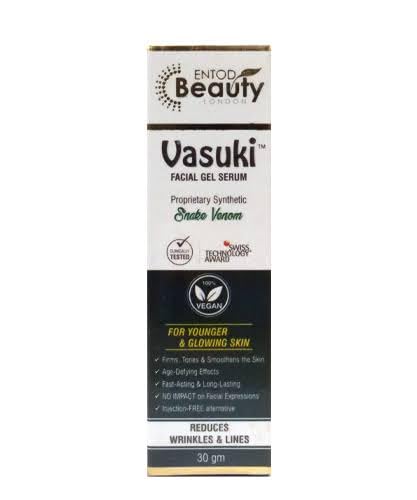 VASUKI Anti-Aging Facial Gel Serum 30g - Hydrating & Brightening Face Treatment for Glowing Skin | Day & Night Use for Women & Men