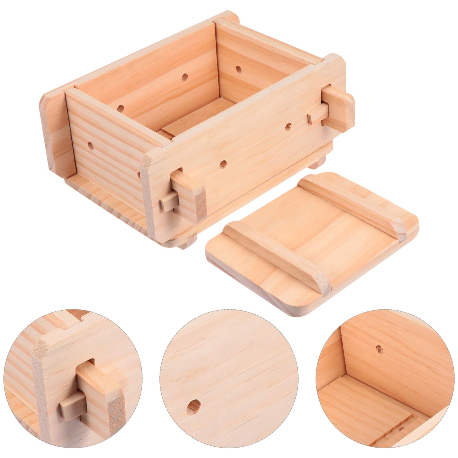 Premium Wooden Tofu Press Mold - Natural Tofu Maker & Cheese Press for Homemade Tofu, Vegan Cheese - Perfect for Healthy Cooking, Meal Prep & Plant-Based Diets