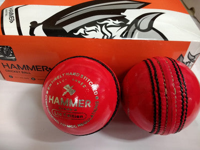 Hammer LE Pink Cricket Ball - Senior Size (Pack of 1) | Official Match Ball for Women's Cricket | Perfect for Practice, Training & Competitive Games