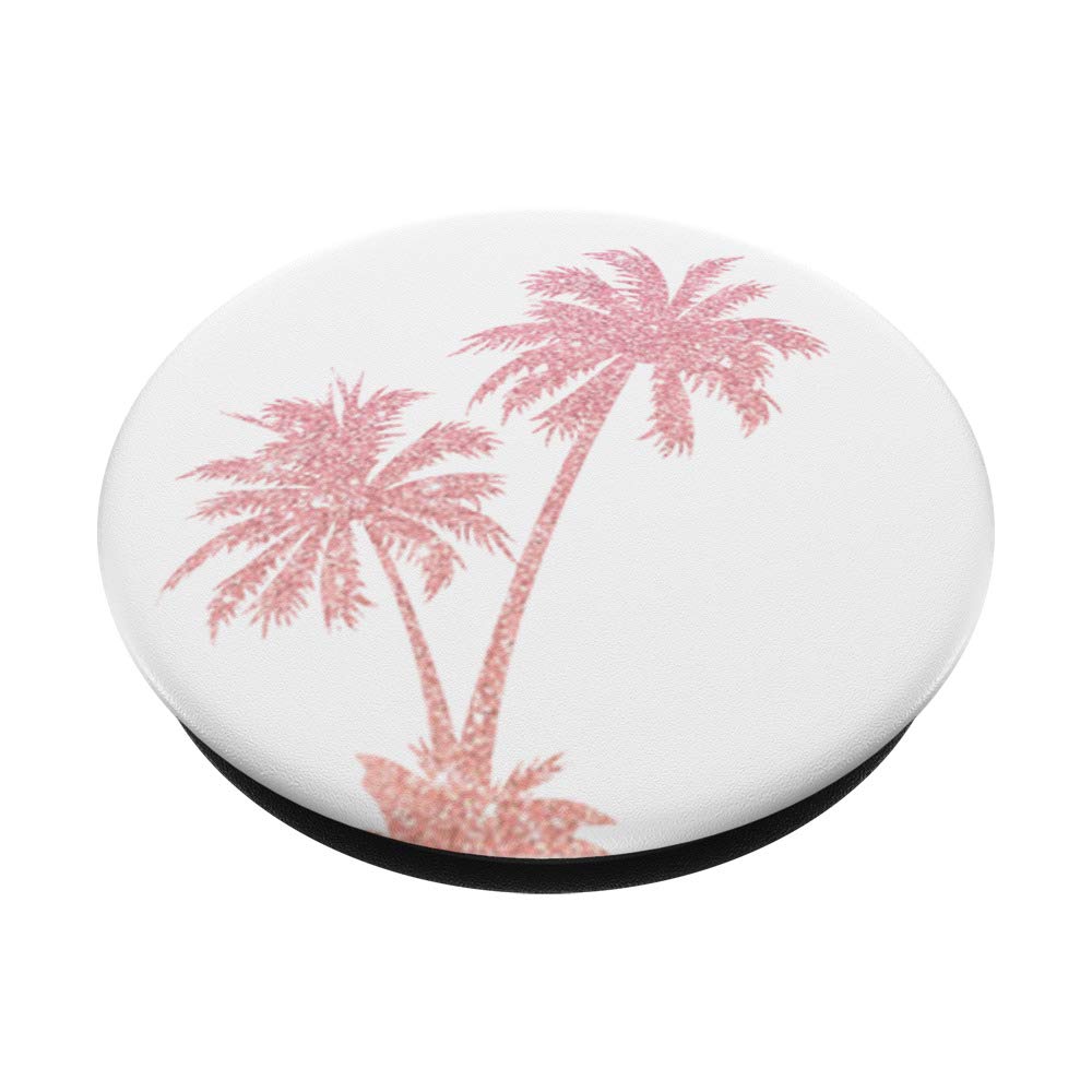 Stylish Pink Palm Tree Rose Design Pop-Up Card - Perfect for Birthdays, Anniversaries & Special Occasions