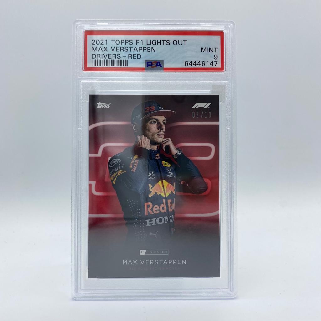 PSA 9 Graded 2002 Topps Max Verstappen Red Parallel Racing Card - Perfect for F1 Collectors & Sports Memorabilia Displays