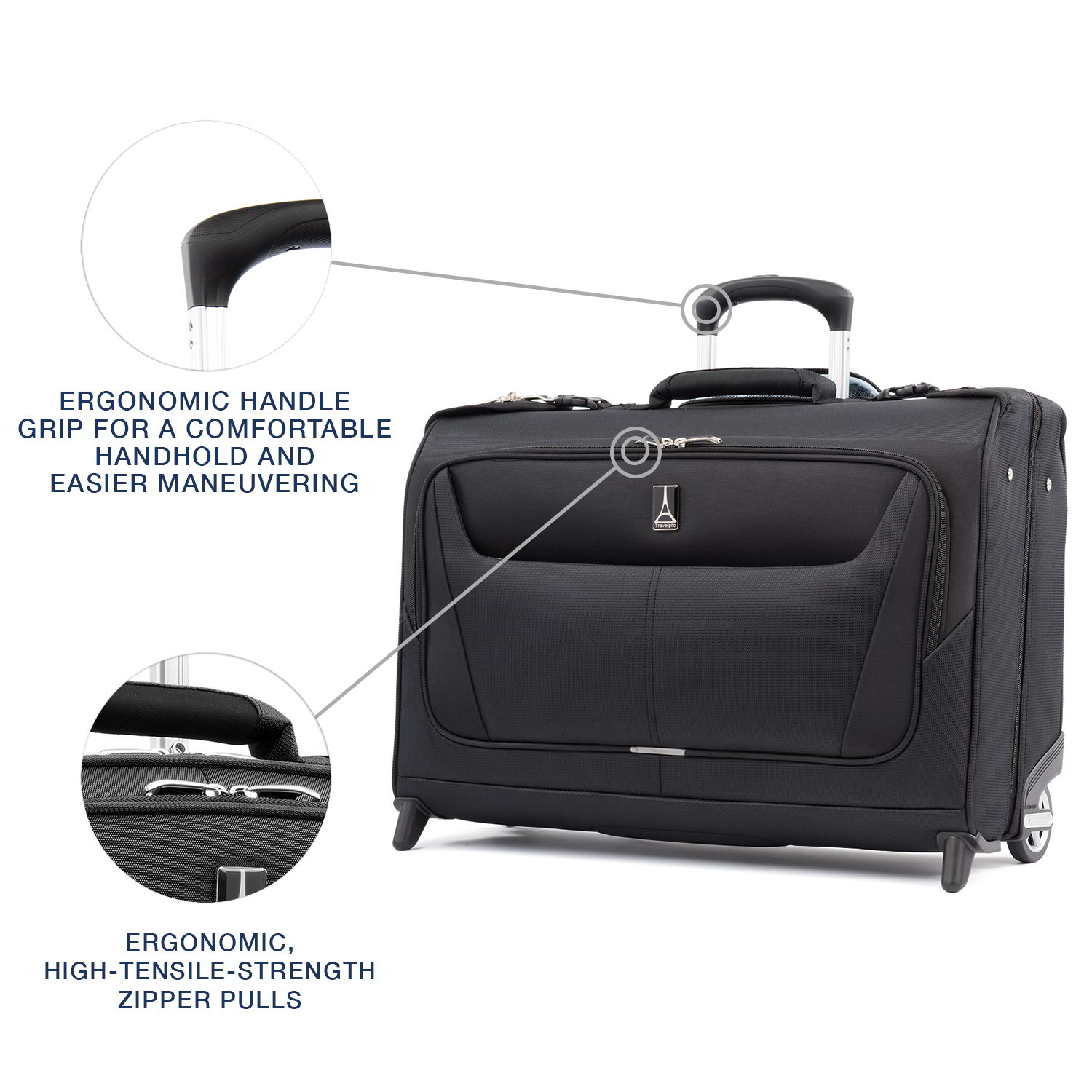 Travelpro Maxlite 5 Lightweight Carry On Rolling Garment Bag - Expandable Luggage with Wheels for Business Travel & Weekend Getaways | Perfect Suitcase for Airplane Overhead Bin