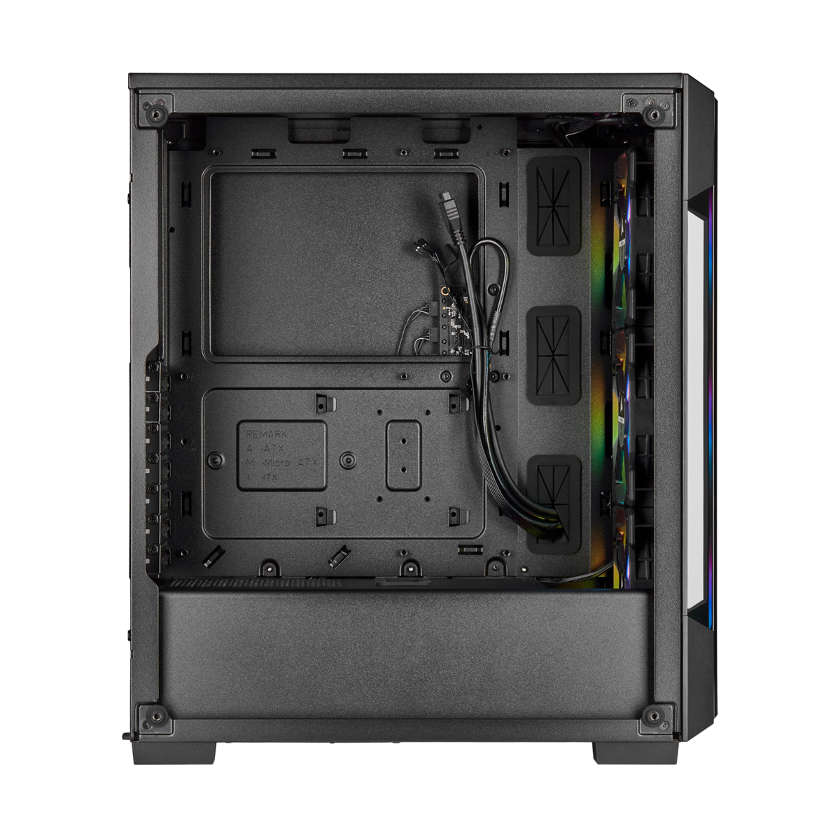 Corsair iCUE 220T RGB Tempered Glass Mid Tower ATX PC Case - Black | High Airflow Design with 3 RGB Fans | Perfect for Gaming & Streaming Setup