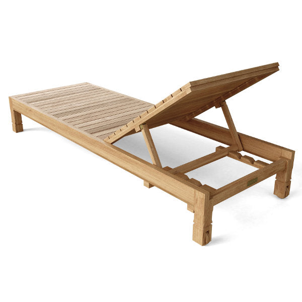 Premium South Bay Sun Lounger - Adjustable Outdoor Poolside Chaise Lounge with Cushion - Perfect for Beach, Backyard, and Patio Relaxation