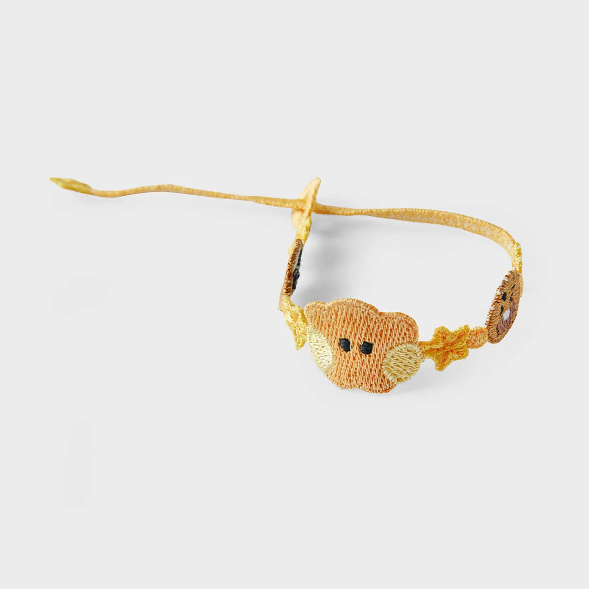BT21 BIG & TINY Edition Embroidery Patch Bracelet - Shooky Cute Character Wristband for BTS Fans | Perfect for Concerts, Gifts & K-Pop Fashion Accessories