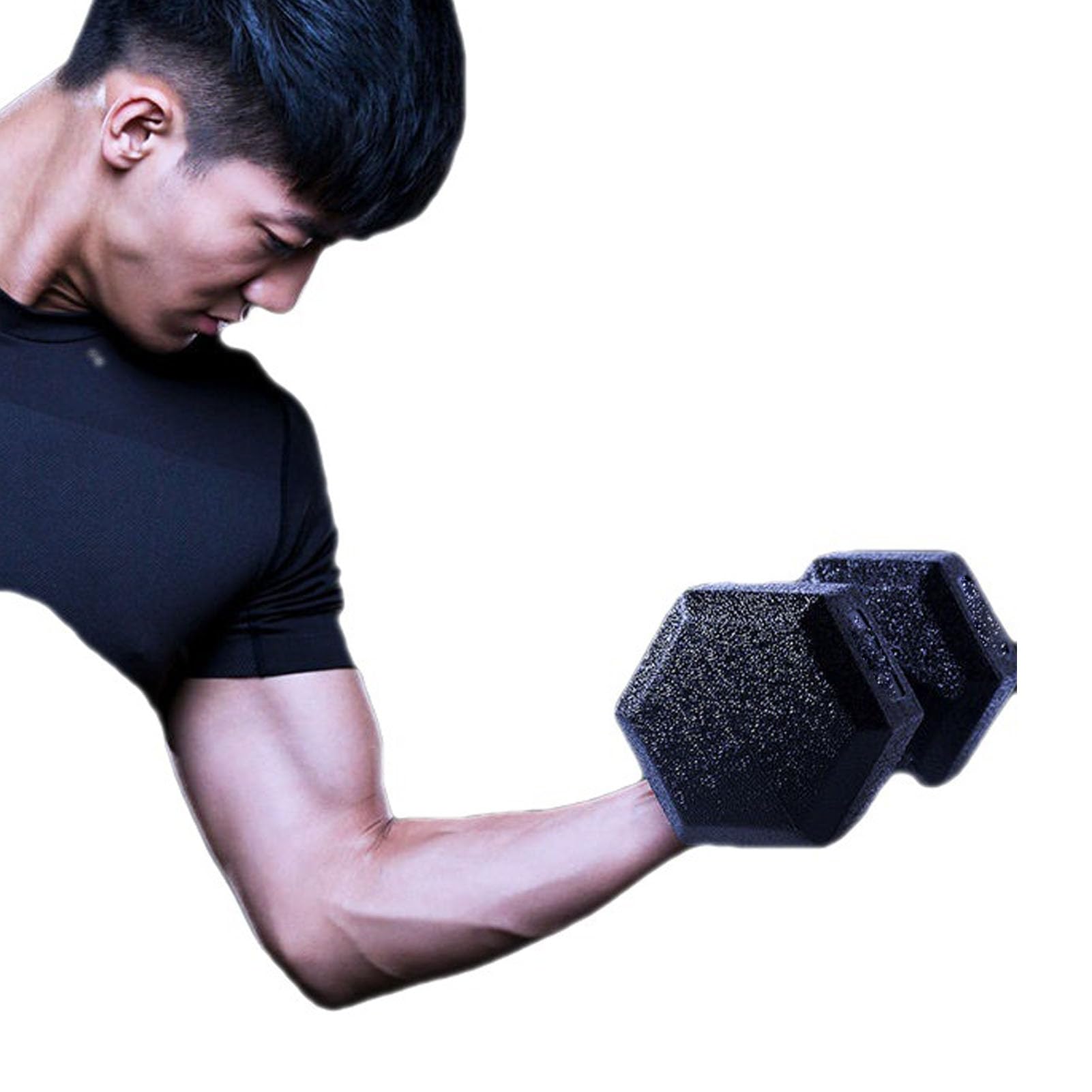 Hexagonal Dumbbell Set - 22lb Chrome Plated Cast Iron Dumbbells for Strength Training & Fitness Workouts - Perfect for Home Gym, CrossFit, and Weightlifting Exercises