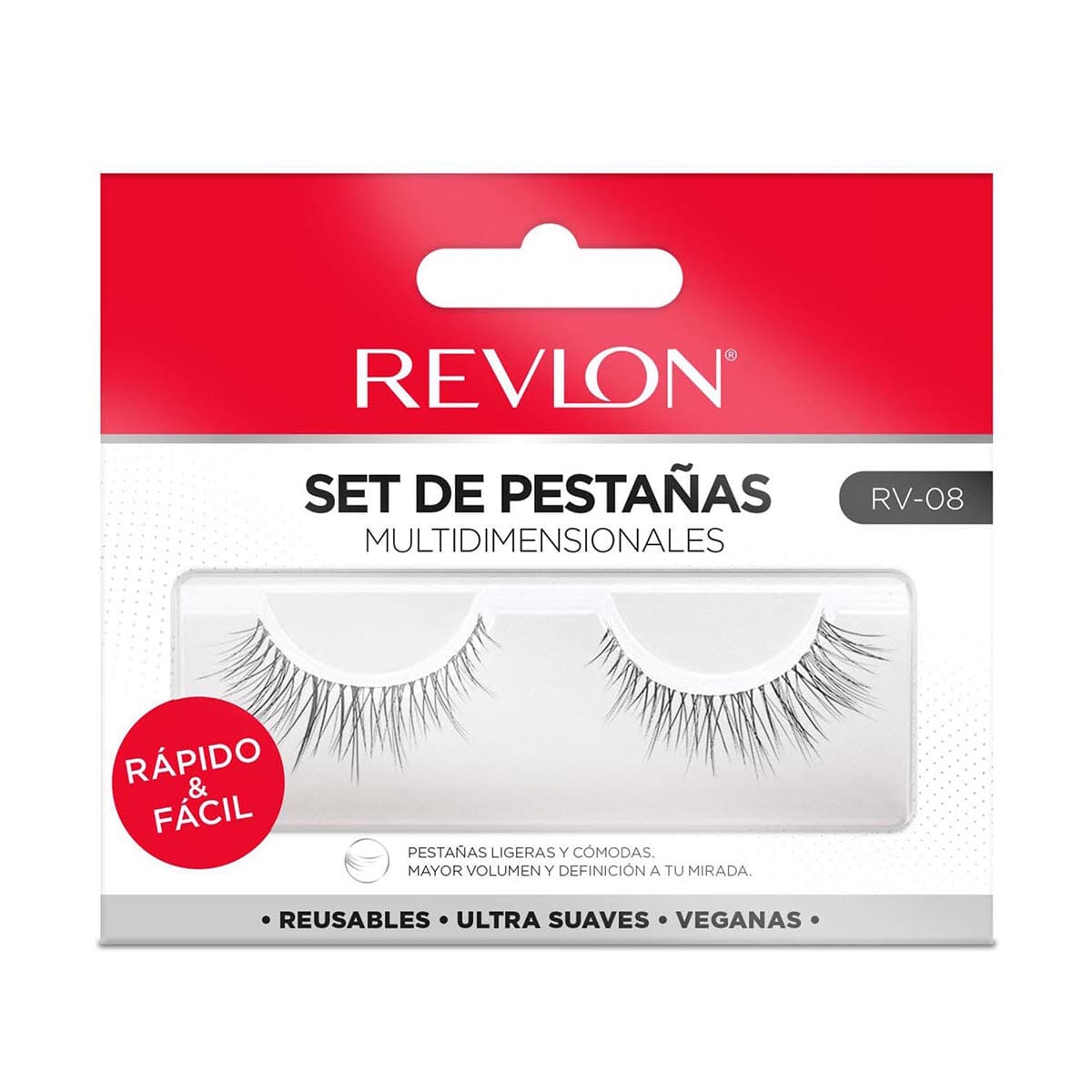 Revlon Eyelashes - 1 Pair, Model 8 | Natural Looking False Lashes for Dramatic Eye Makeup | Perfect for Parties, Weddings & Special Occasions