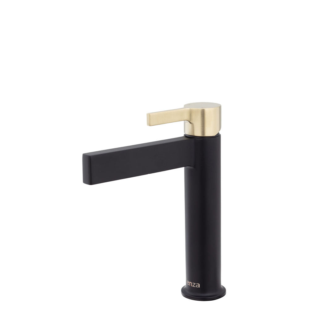 Fienza Sansa Basin Mixer Faucet - Matte Black Finish for Modern Bathroom & Kitchen Sink | Durable & Stylish Water Tap for Home & Commercial Use