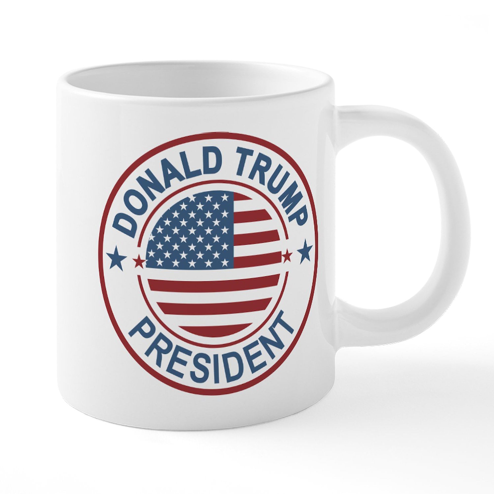 WOW! Trump President 20 oz Ceramic Coffee Mug - Large Insulated Tea Cup for Office, Home & Political Enthusiasts | Funny Gift for Republicans & Collectors