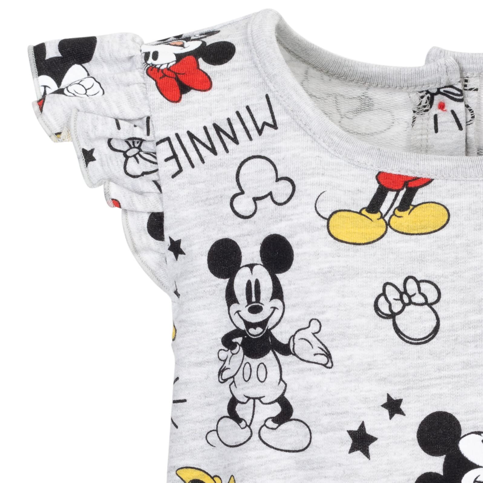 Disney Minnie Mouse & Mickey Mouse Baby Girls Romper - Nightmare Before Christmas, Toy Story, Lion King - Infant to Big Kid Sizes - Perfect for Birthday Parties, Halloween Costumes & Disney-Themed Outfits