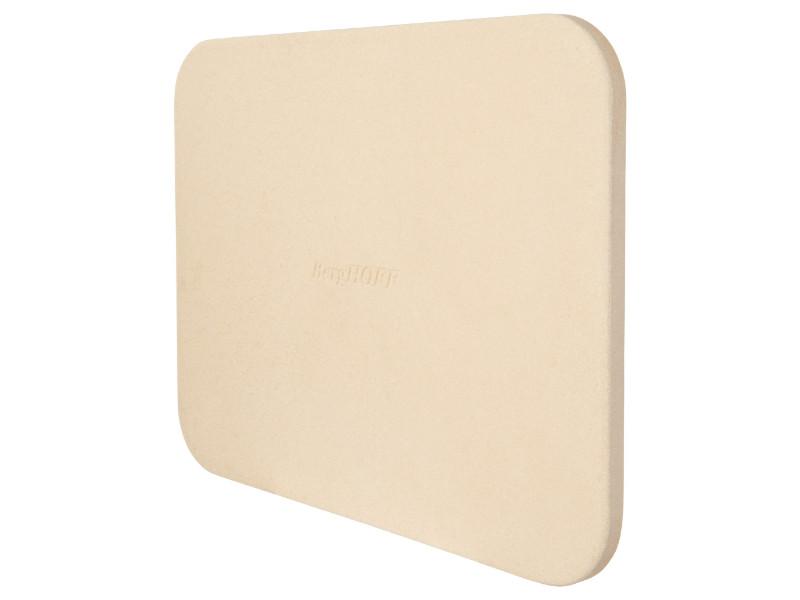 BergHOFF Leo 14.75-Inch Rectangular Cordierite Pizza Stone for Oven & Grill – Perfect for Homemade Pizza, Bread Baking & Even Cooking