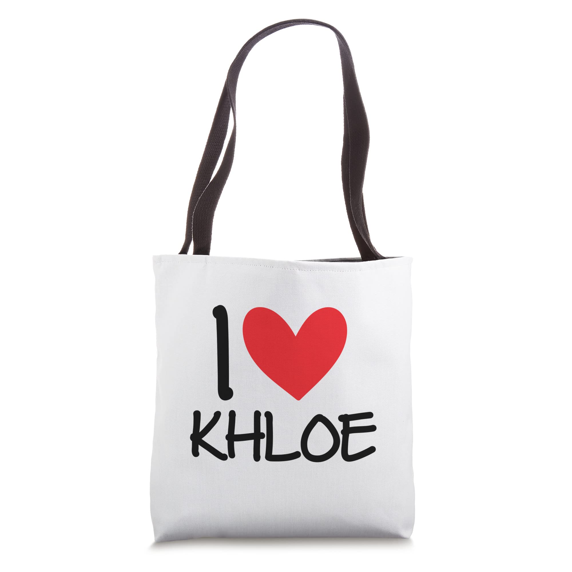 Personalized Khloe Name Tote Bag for Women & Girls - Best Friend Gift, Heart Design - Perfect for Shopping, Travel & Daily Use