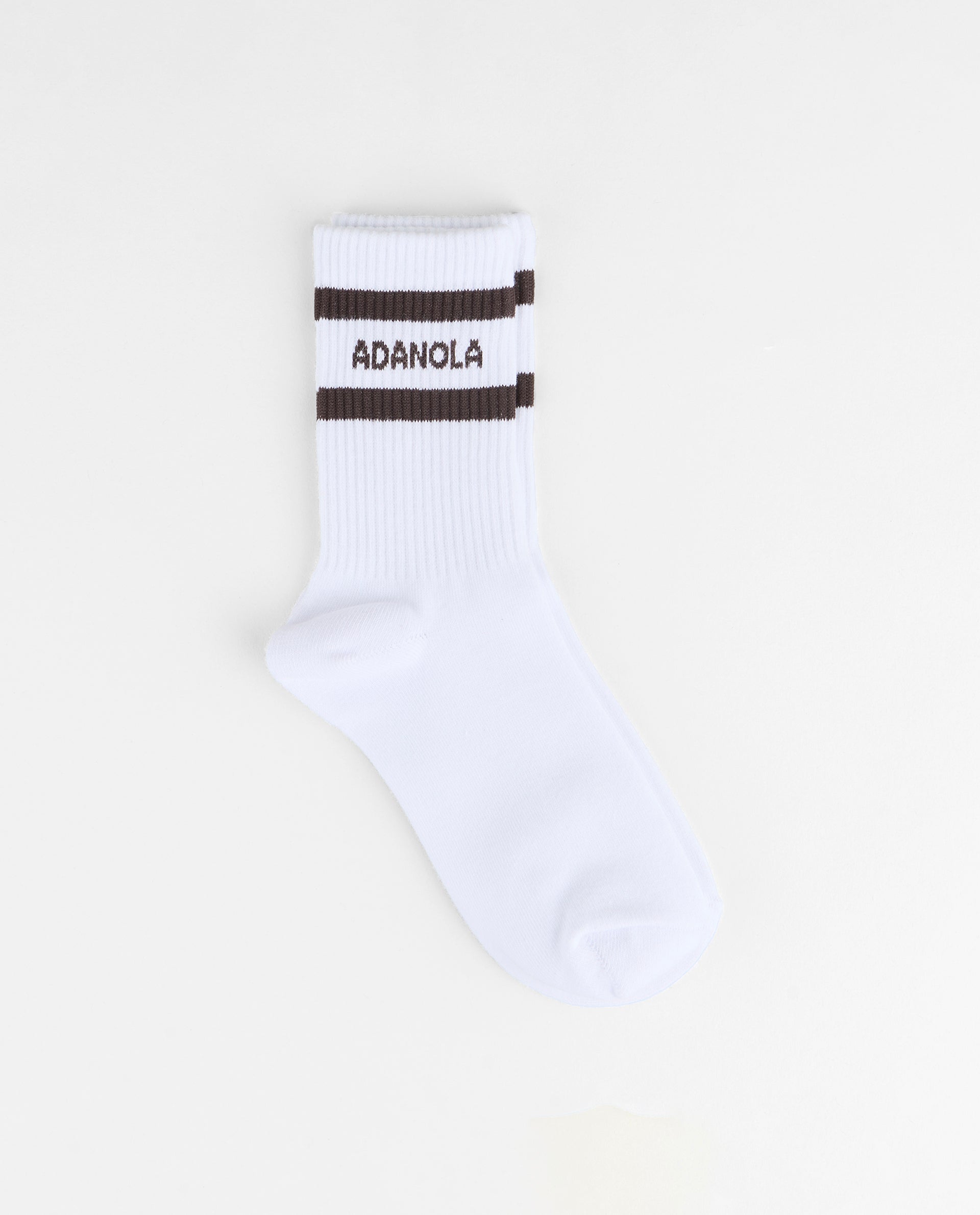 Premium Sports Stripe Socks for Men & Women - Comfortable Athletic Crew Socks with Cushioned Sole - Great for Running, Gym Workouts & Casual Wear - Coffee Bean Color