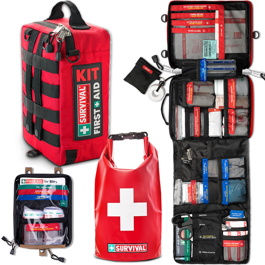 4WD First Aid Kit - Emergency Medical Supplies for Off-Road Adventures & Camping Safety | Compact Car, Truck, SUV Essentials