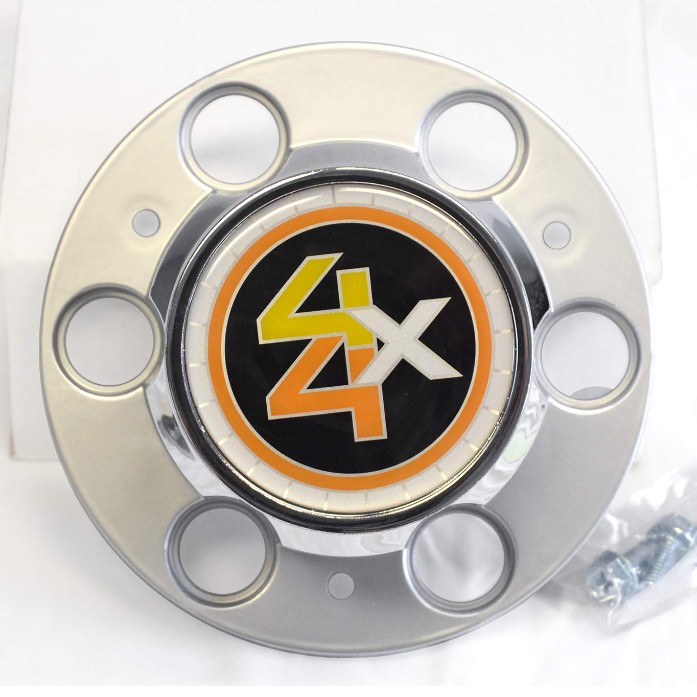 Set of 4 Closed Center Chrome Wheel Center Caps for 1974-1991 Chevy Suburban - Perfect for Restoration & Customization Projects