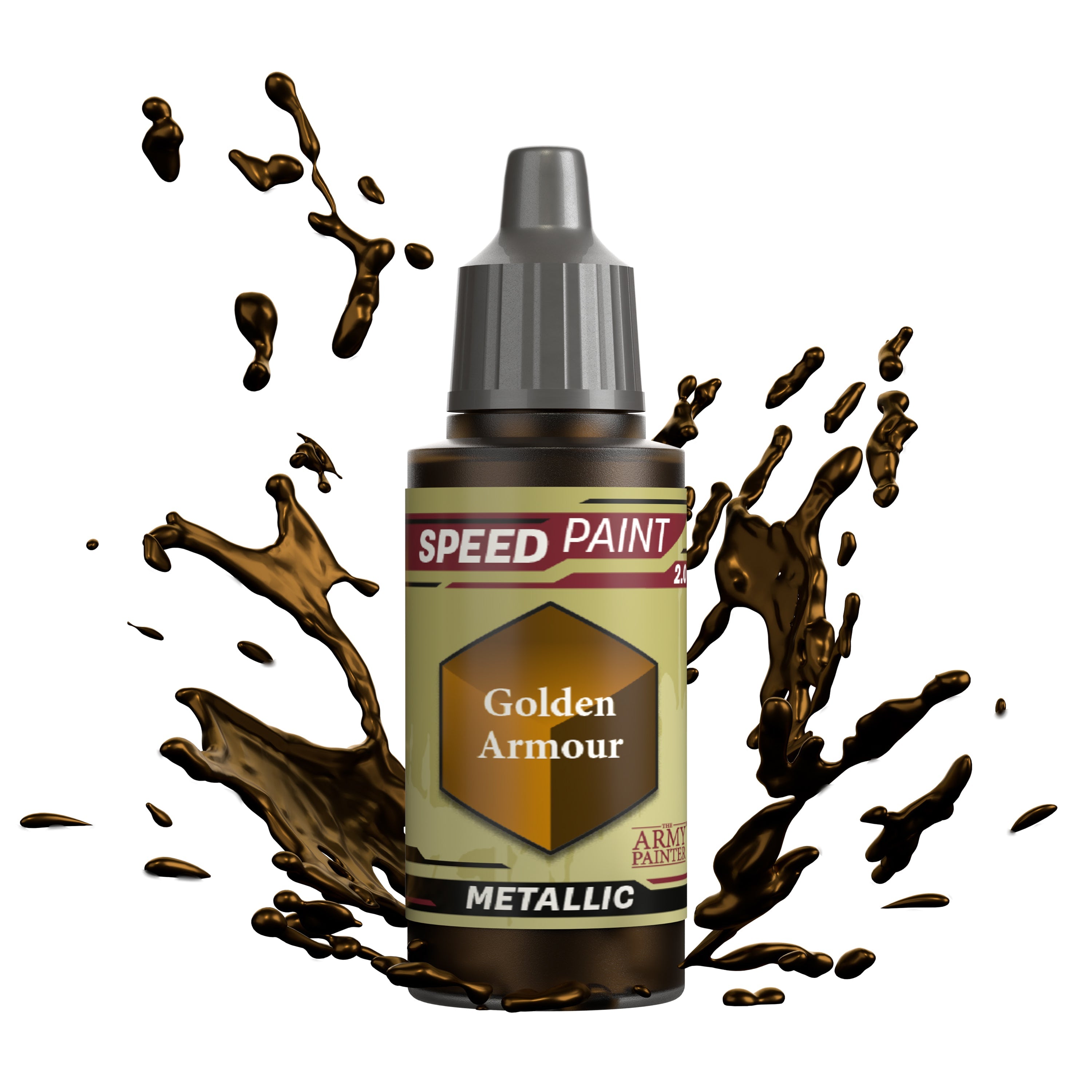 Golden Armor Speedpaint - Premium Metallic Acrylic Paint for Miniatures & Models - Perfect for Warhammer, D&D, and Tabletop Gaming