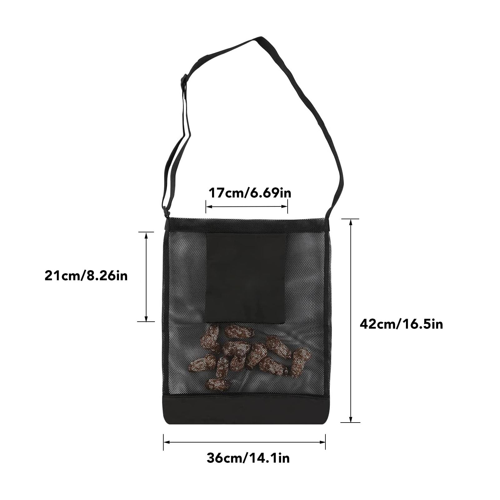 600D Oxford Cloth Harvesting Bag - Large Capacity Adjustable Shoulder Strap Fruit Vegetable Picking Bag for Mushroom Foraging, Apple Harvesting & Outdoor Gathering - Perfect for Farmers Market, Garden Harvest & Camping Trips
