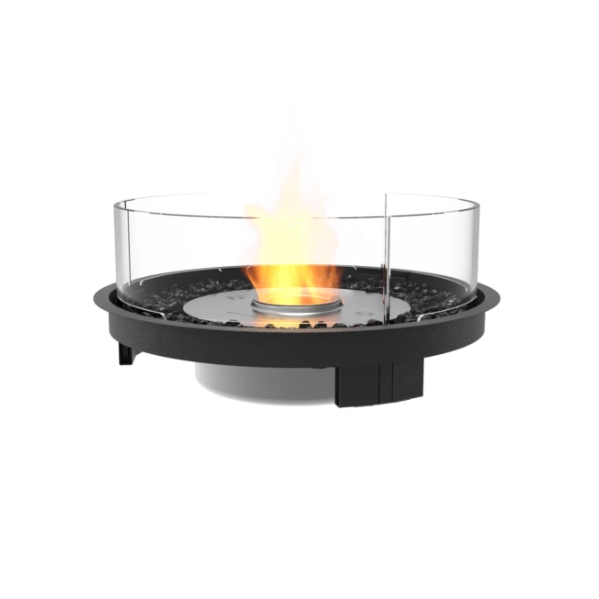 EcoSmart Fire Round 20 Fire Pit Kit - Outdoor Propane Fire Pit for Patio, Backyard & Camping - Smokeless & Portable Fire Pit with Lava Rocks - Perfect for Gatherings, S'mores & Outdoor Heating