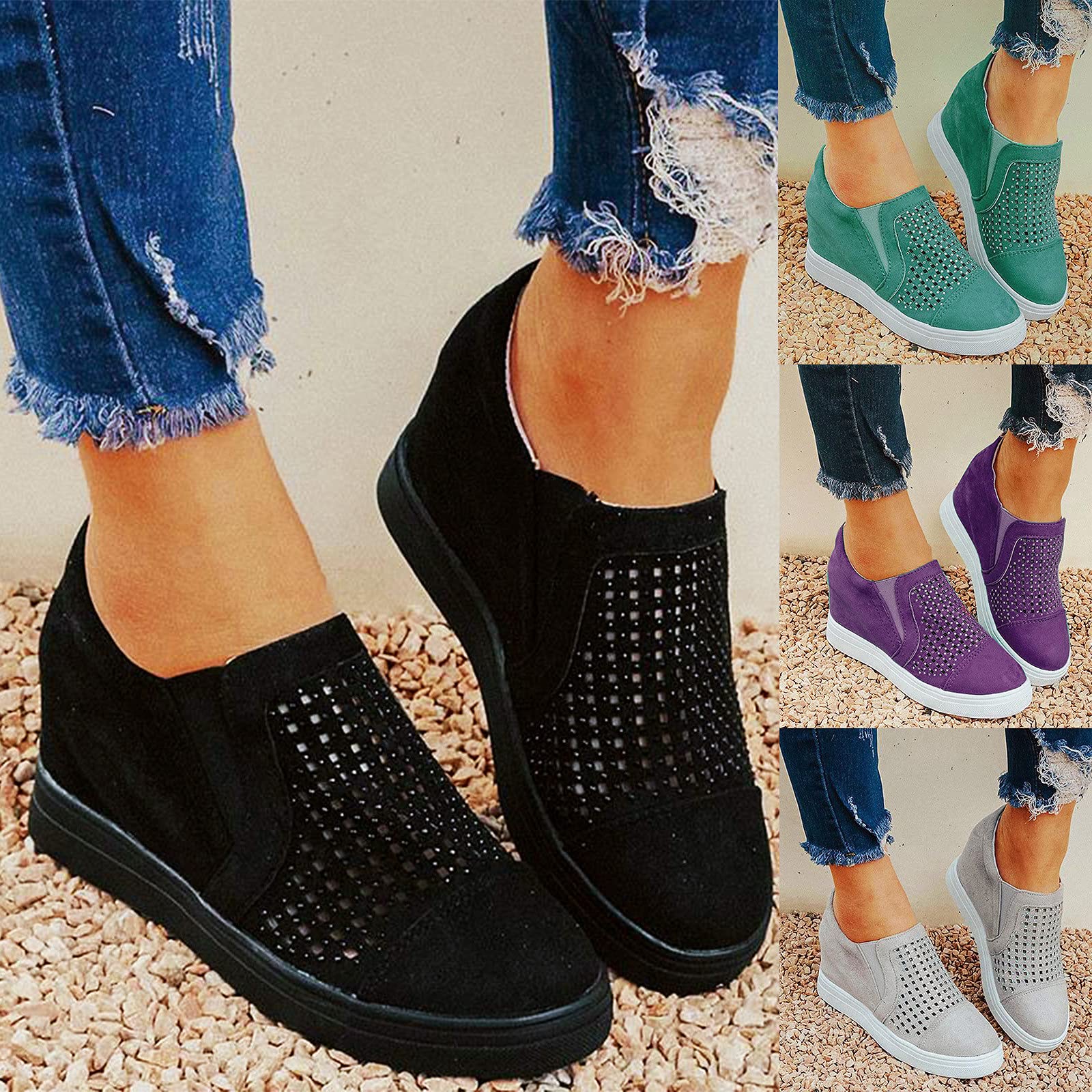 Best Women's Tennis Shoes - Non-Slip Running & Walking Sneakers - Lightweight Athletic Blade Design in Black | Perfect for Court, Gym & Casual Wear