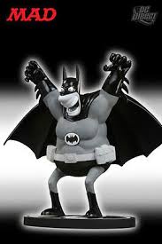 Batman Black & White MAD Limited Edition Statue by Sergio Aragones | DC Comics Collectible Figurine for Superhero Fans & Home Decor