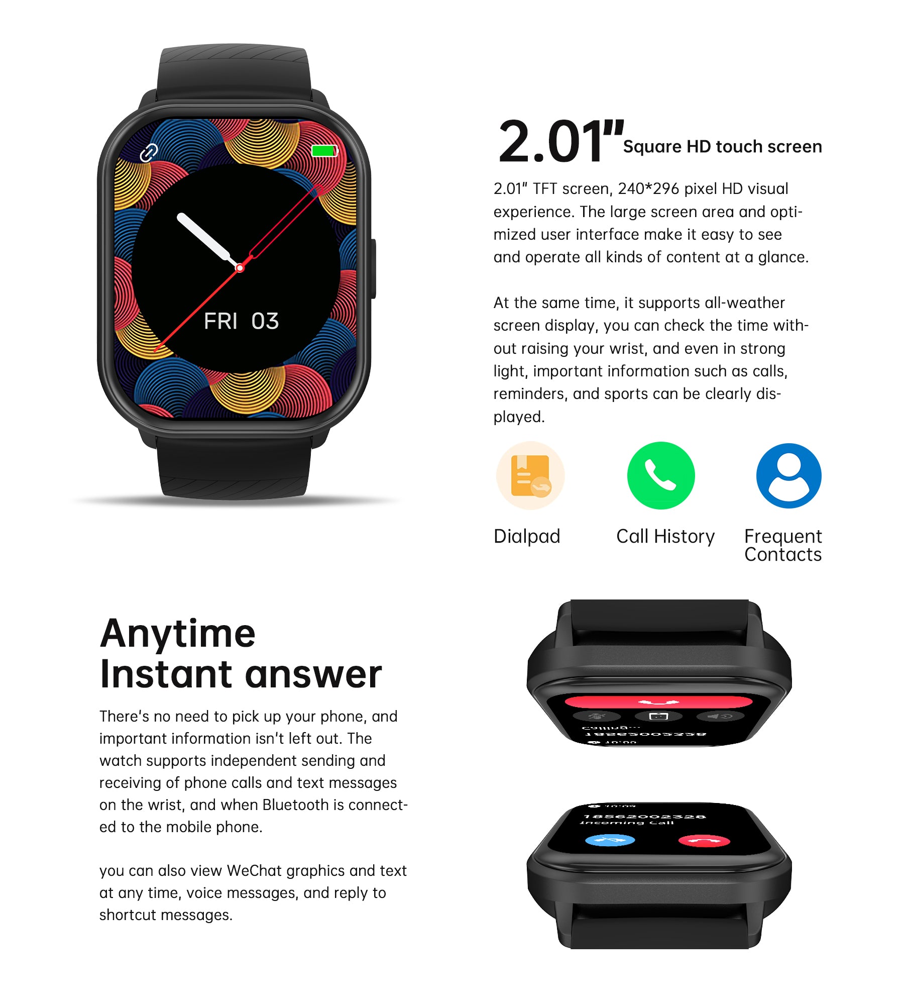 Choetech Smart Watch with 2.01