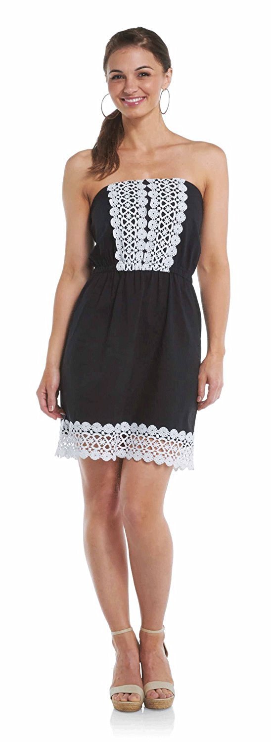 Elegant Black Strapless Dress for Women - Sexy Formal Evening Gown for Prom, Party & Cocktail Events