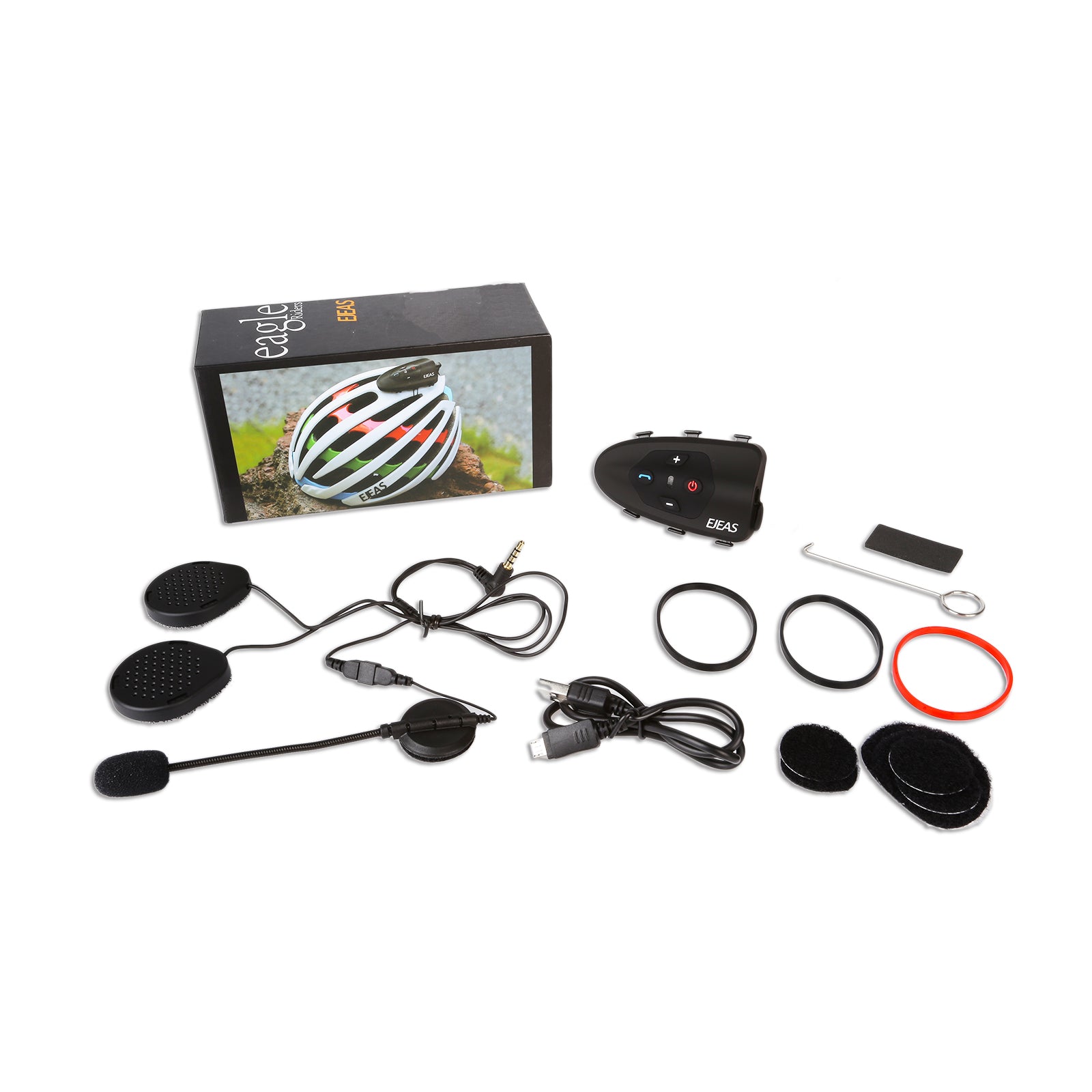 V9 Bluetooth Motorcycle Helmet Intercom - Wireless Headset Communication System for Riders - Perfect for Group Riding, GPS Navigation & Hands-Free Calls