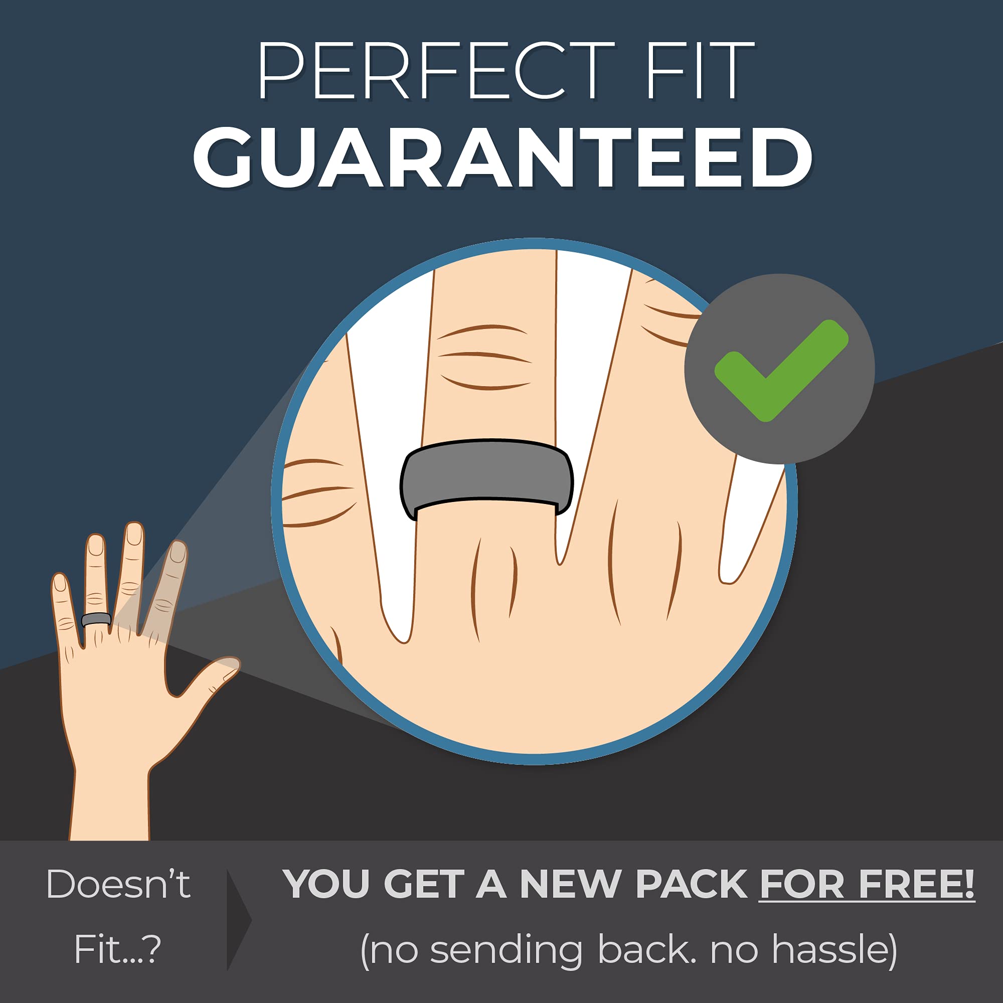 ThunderFit Silicone Wedding Rings for Men - 4 Pack Durable Rubber Engagement Bands, 8.7mm Wide & 2.5mm Thick - Perfect for Gym, Swimming, Travel & Active Lifestyles