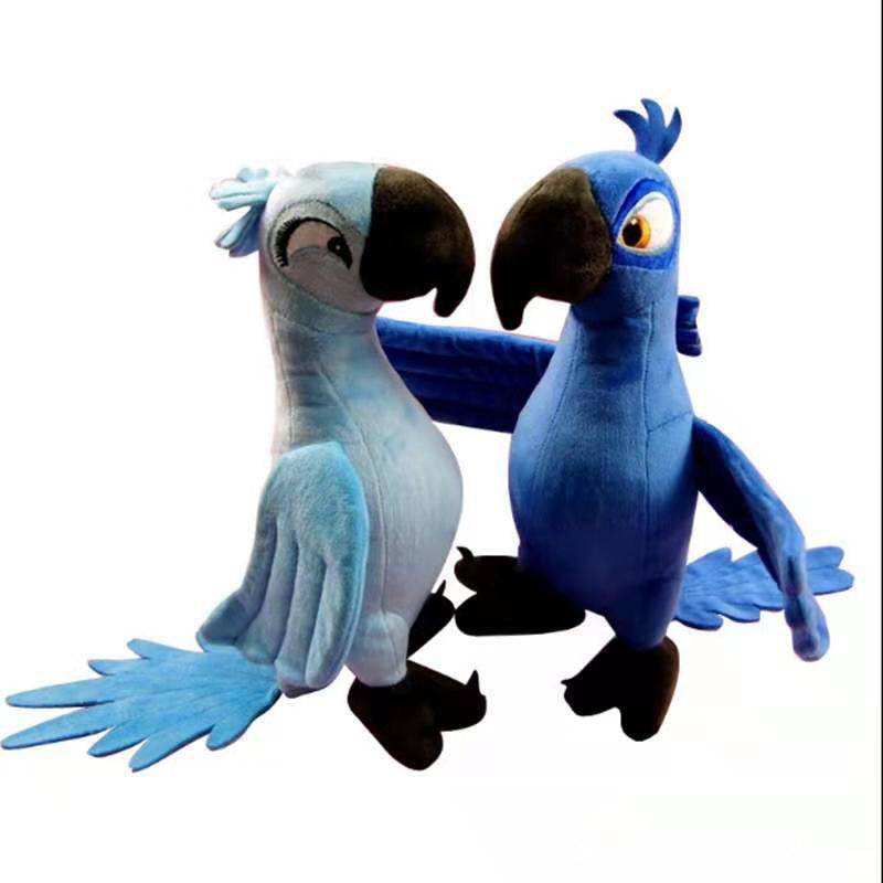 Rare Blue Parrot Stuffed Animal - Soft Plush Hyacinth Macaw Toy for Kids & Collectors | Perfect for Birthday Gifts, Nursery Decor & Bird Lovers