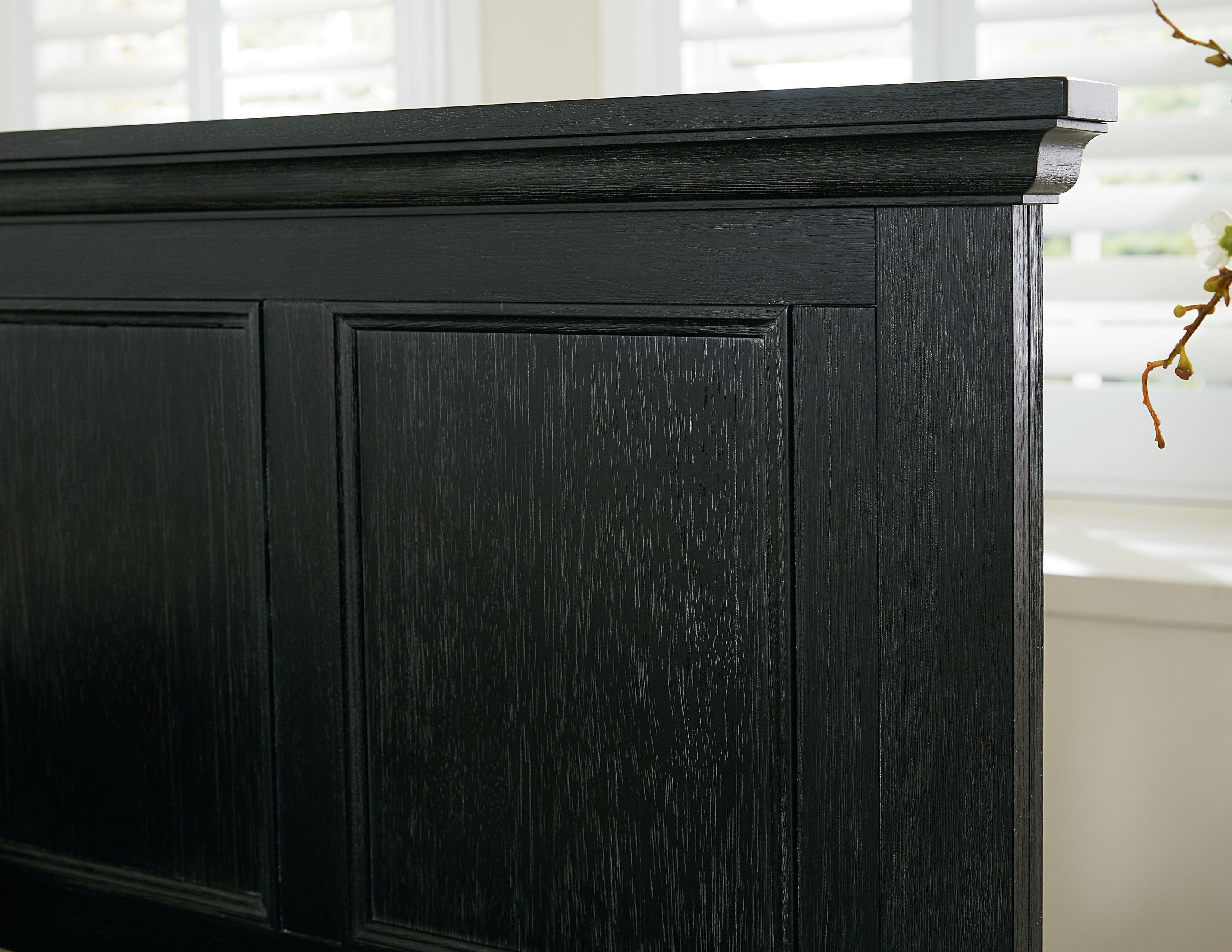 Farmhouse Queen Headboard by Office Star [BP 4200 201B] - Rustic Bedroom Decor for Cozy Home Makeover