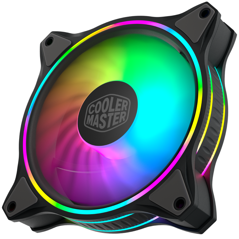 Cooler Master MF120 Halo 3IN1 ARGB Fan Kit - 3 Pack PC Cooling Fans with Addressable RGB Lighting for Gaming PC, Case, and Liquid Cooling Systems - Quiet High Performance 120mm Fans (2 Year Warranty)