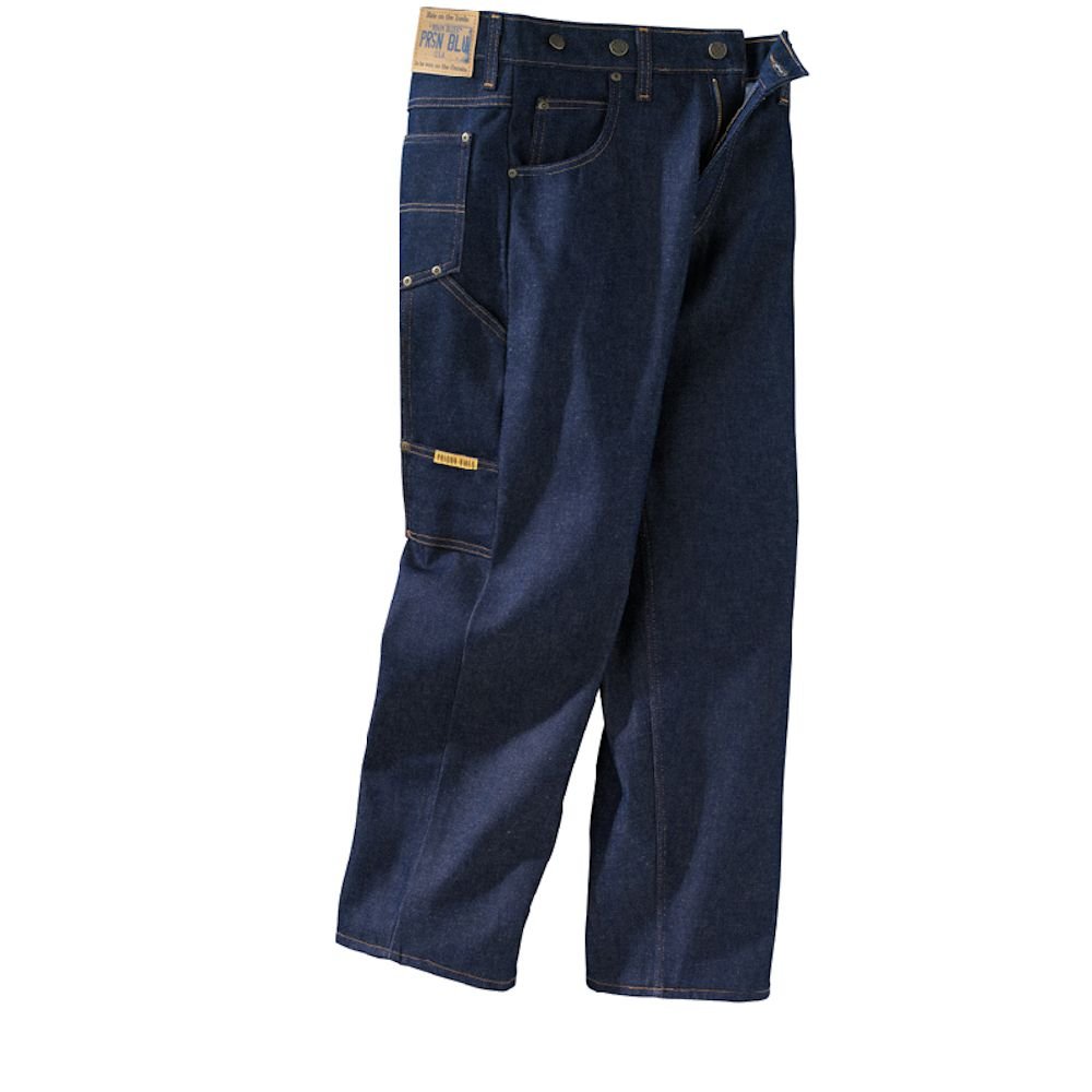 Prison Blues Men's Durable Work Jeans - Heavy Duty Denim Pants for Construction, Farming & Outdoor Labor - Comfortable Fit for Tough Jobs