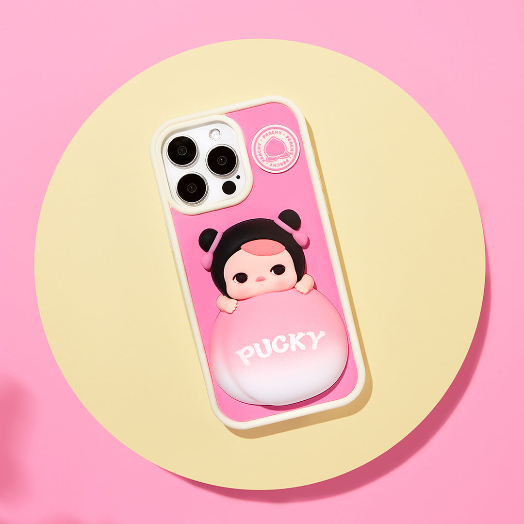 POP MART PUCKY The Feast Series Cute Cartoon Phone Case for iPhone 14 Pro Max & iPhone 15 Pro Max - Protective Cover for Girls, Women | Perfect Gift for Birthday, Christmas, Daily Use