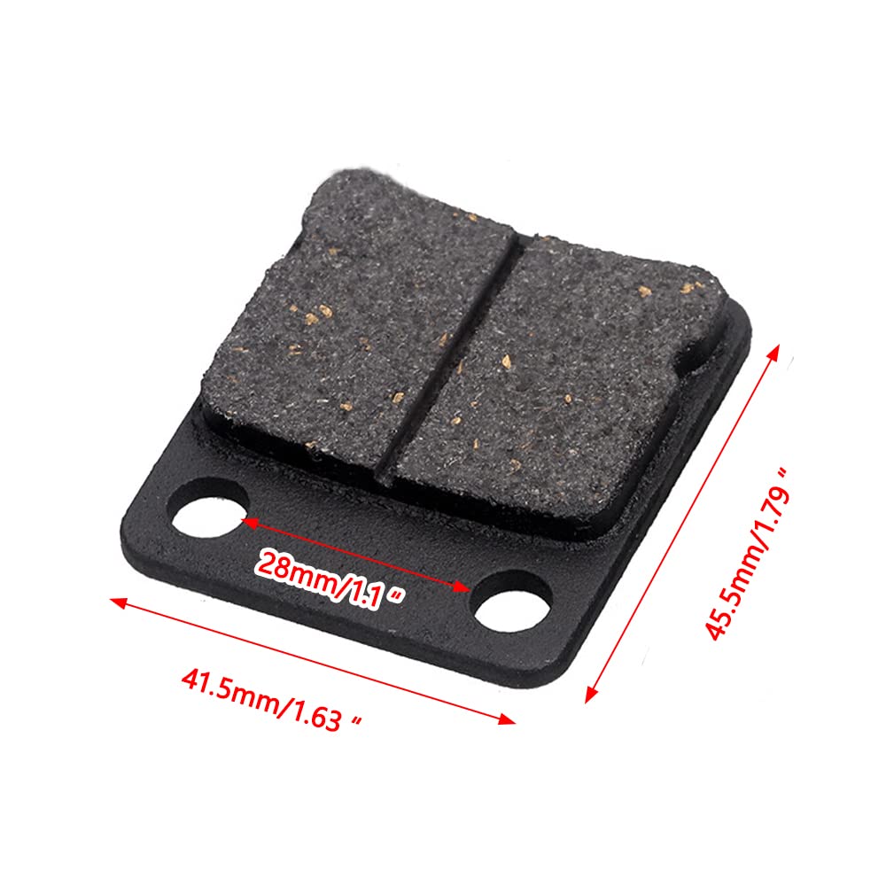 Baceyong 4Pcs Dirt Bike Brake Pads - High Performance Black Brake Pads for ATV, Dirt Bike, Pit Bike, Quad Bike & Off-Road Motorcycles | Perfect for Trail Riding, Motocross & Off-Road Adventures