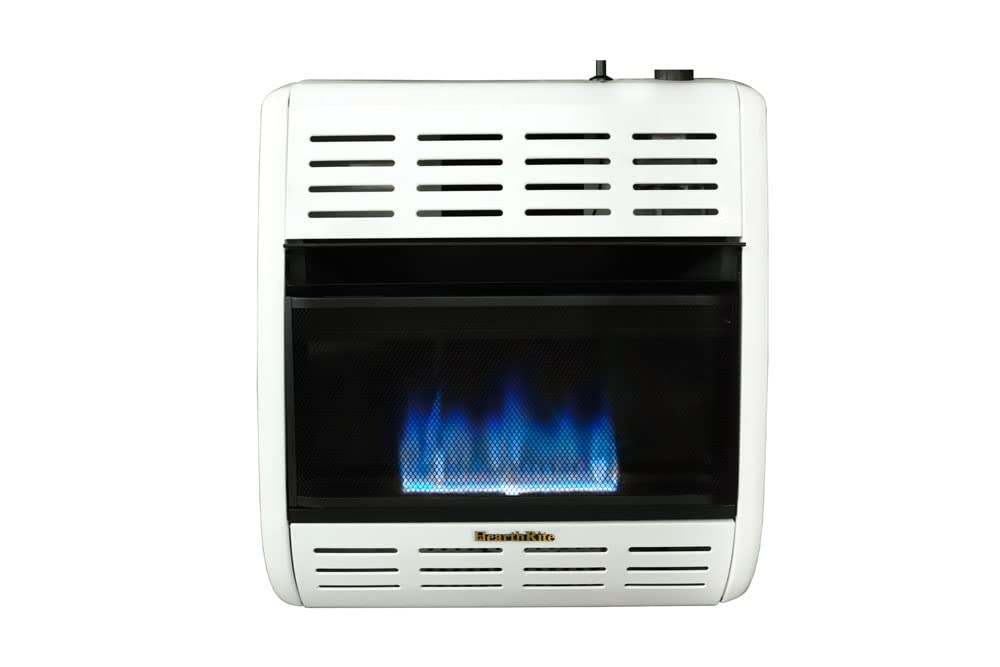20,000 BTU Natural Gas Vent-Free Heater with Thermostat - Blue Flame Technology for Indoor/Outdoor Heating - Perfect for Garages, Patios & Large Rooms