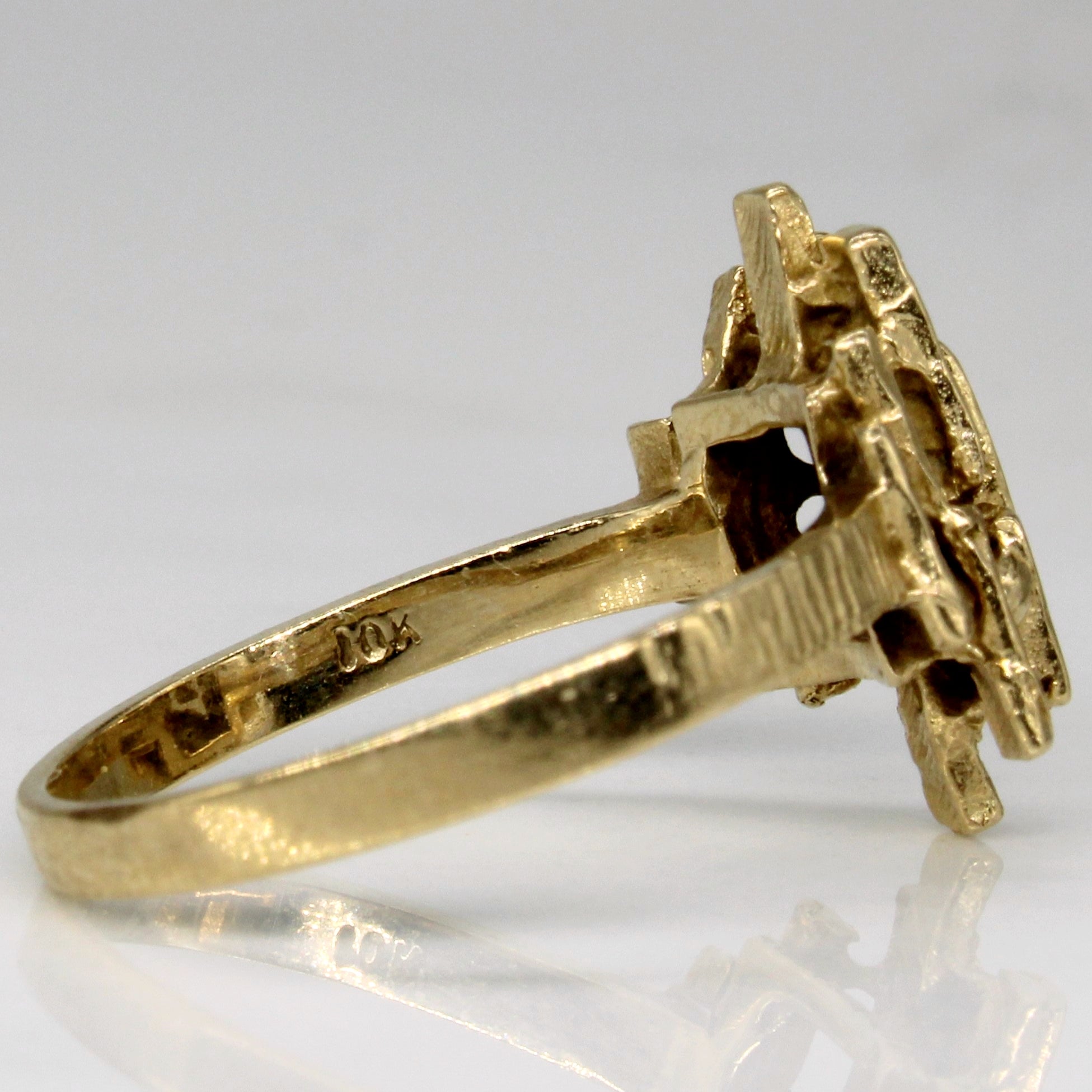 10K Yellow Gold Ring for Women - Size 6.5 - Elegant Wedding Band, Anniversary Gift, or Everyday Jewelry - Perfect for Special Occasions & Daily Wear