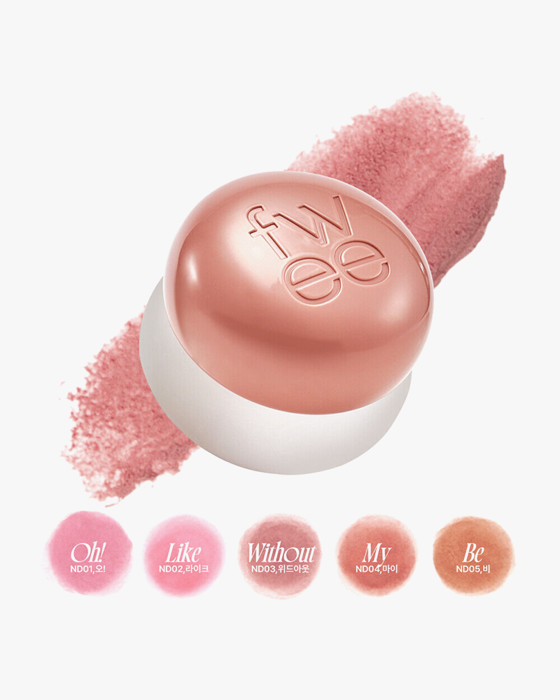 Fwee Lip & Cheek Blurry Pudding Pot - Natural Tint Makeup for Lips & Cheeks | Perfect for Everyday Glam & On-The-Go Touch Ups