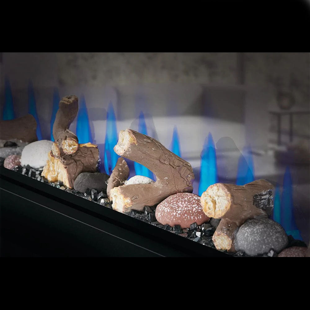 Napoleon Clearion Elite 50-Inch See-Through Electric Fireplace - Modern Heating for Living Room, Bedroom & Office Spaces