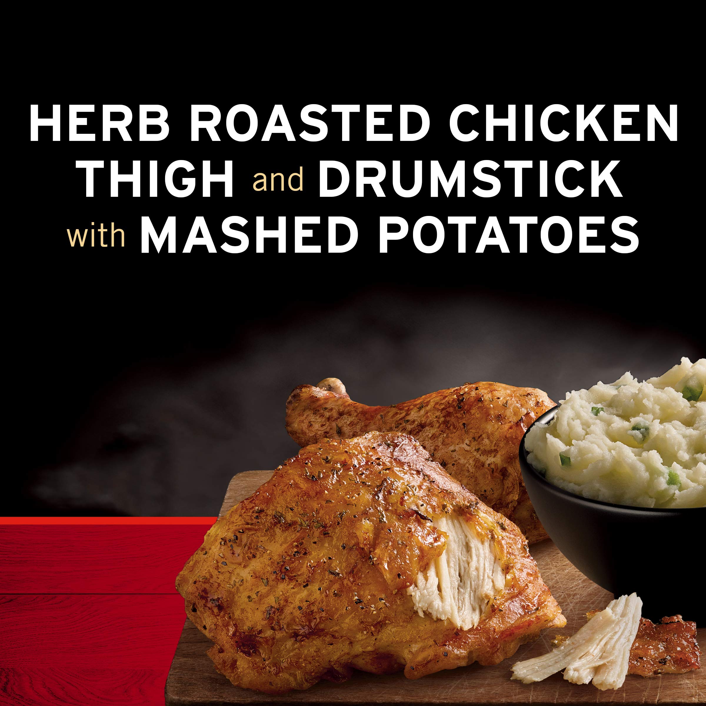 Banquet Mega Meats Cowboy Chicken with Homestyle Mashed Potatoes - 13.4 oz Frozen Dinner | Quick & Easy Microwave Meal for Busy Weeknights & Family Dinners