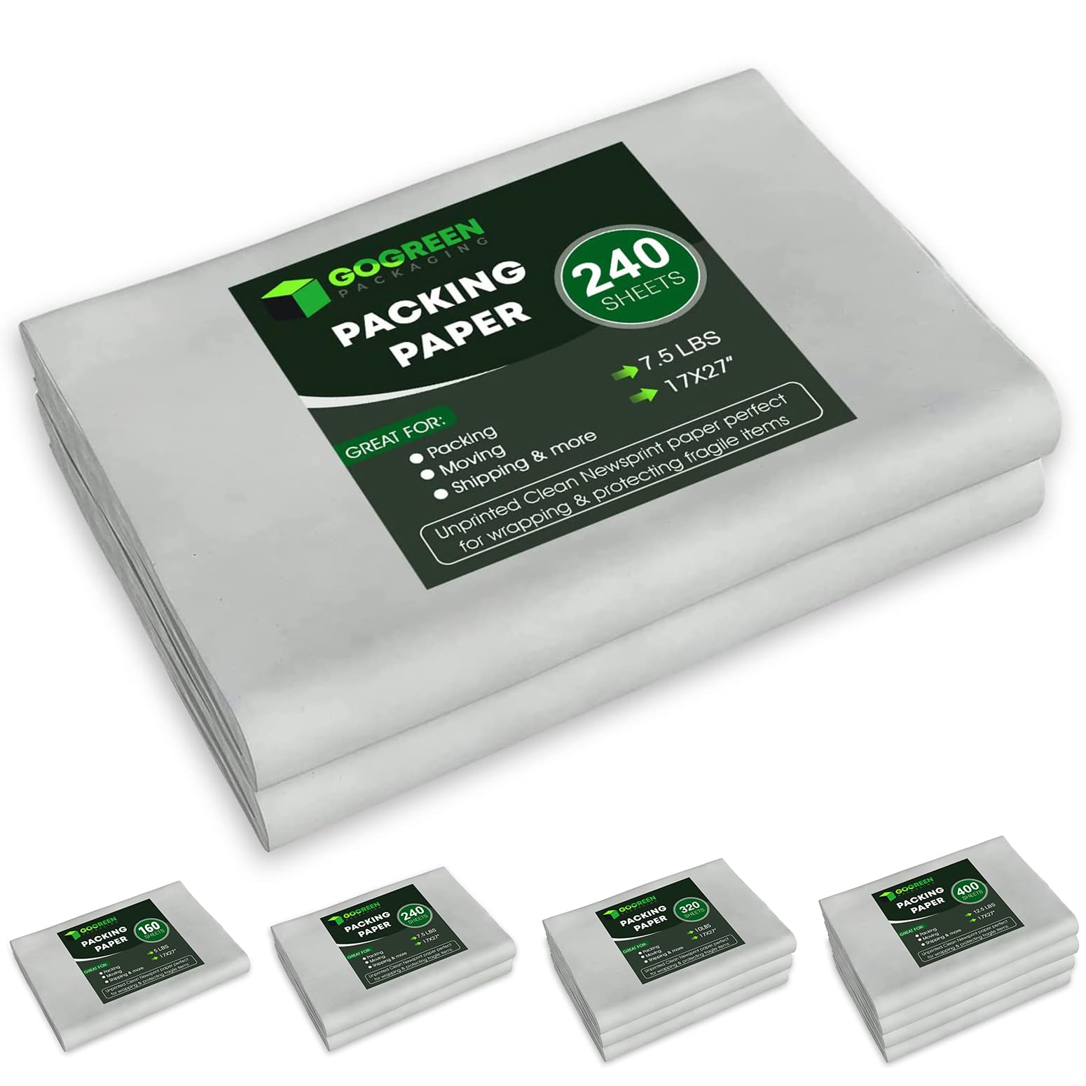 240 Packing Paper Sheets for Moving - 17