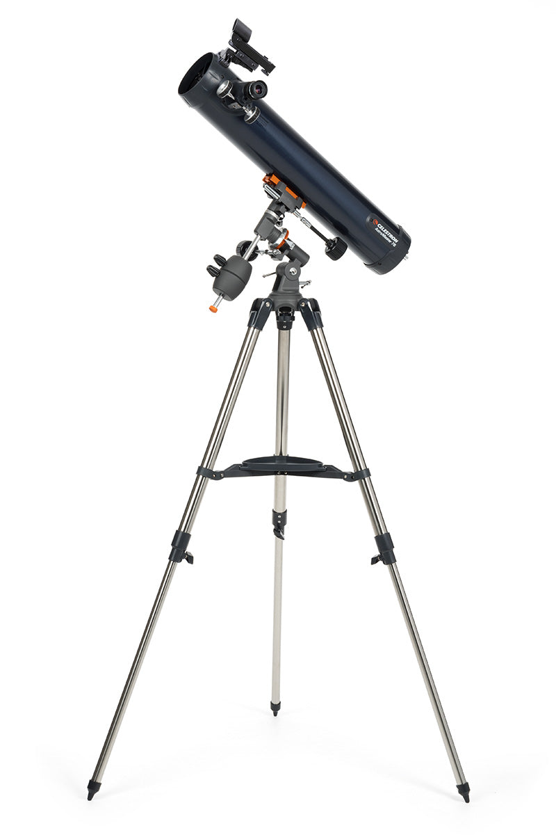 AstroMaster 76EQ Telescope - 76mm Aperture Refractor Telescope with Equatorial Mount for Beginners & Adults - Perfect for Stargazing, Moon Observation & Astronomy Learning