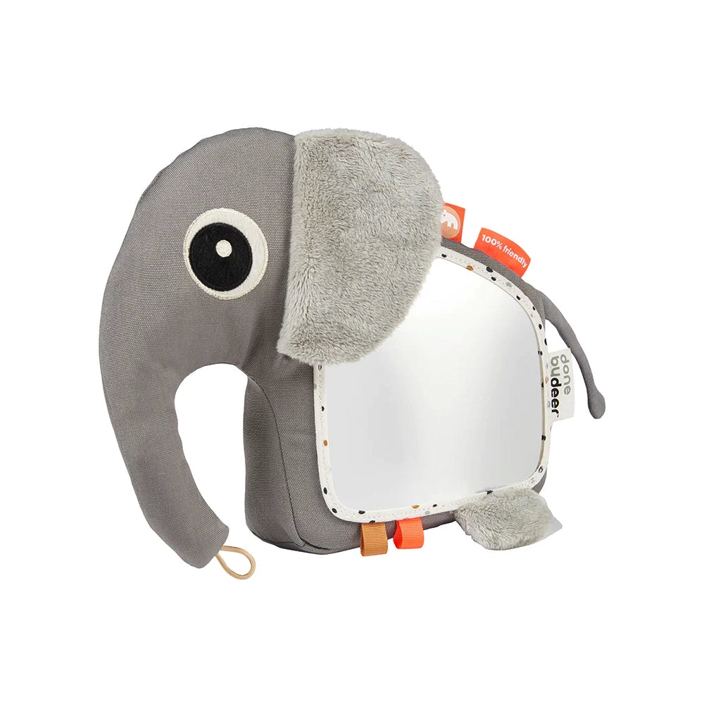 Done by Deer Activity Floor Mirror - Elphee Grey - Safe & Durable Kids Playroom Mirror for Toddlers - Perfect for Nursery, Bedroom, and Play Areas