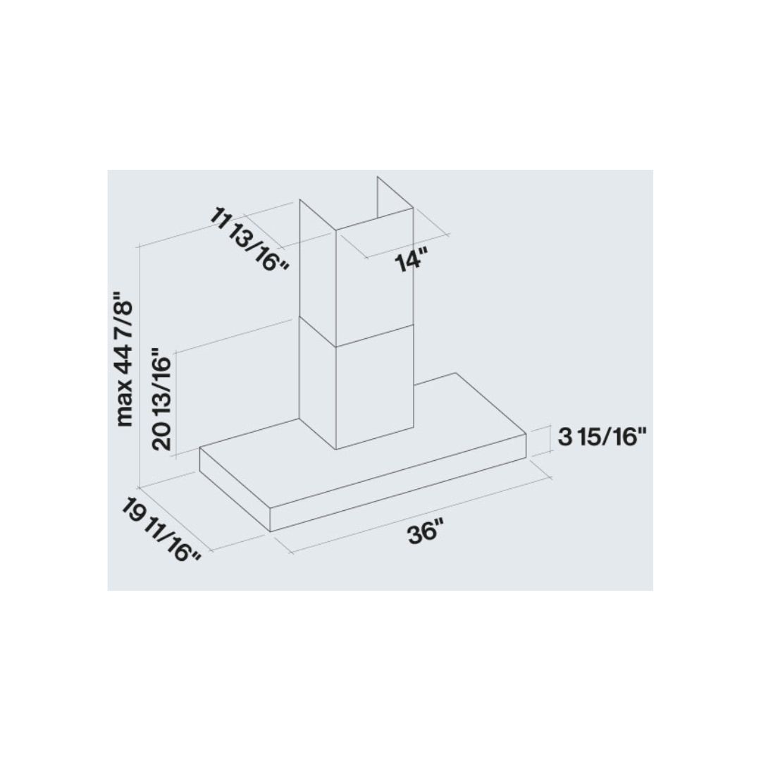 Falmec Line Pro NRS 600 CFM Stainless Steel Wall Mount Range Hood - 30