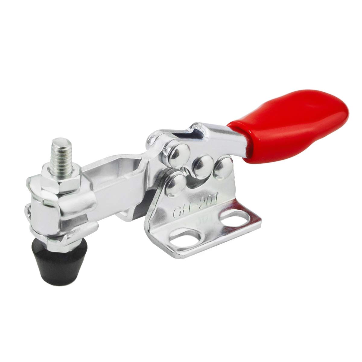 Heavy Duty Push Pull Toggle Clamp - 198Lbs Holding Capacity, Quick Release, Anti-Slip Horizontal Hand Tool (6Pcs) - Perfect for Woodworking, Metalworking, and DIY Projects
